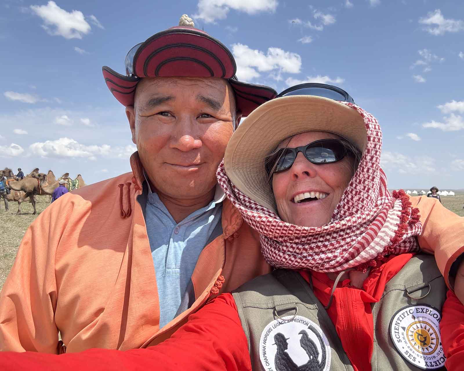 Susan Purvis with Explorers Club Member